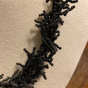Artisan Jewelry - Black coral look seed bead necklace Artisan Jewelry - Black coral look seed bead necklace
